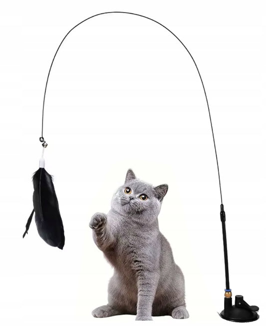 Interaktywna zabawka z piórkami